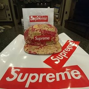 SUPREME Washed chino camp cap